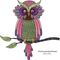 Wise Owl Wall Sticker Decal - thumbnail 3