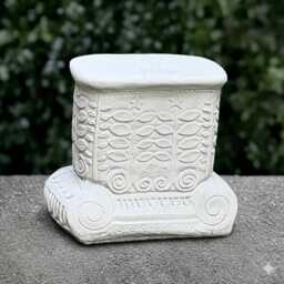 Massive Plinth Sculpture Concrete Column Figurine Cement Stand Decoration Handmade Art Front Door Ornament Column Lover Gift - thumbnail 3