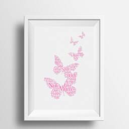 Personalized Family Word Art Print, Custom Name Gift For Mum, Grandma, Birthday, Anniversary - thumbnail 2