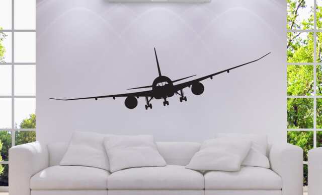 "Boeing 787 Airplane Wall Decal Aviation Enthusiast Decor - 57""W X 15" - image 1