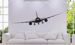 "Boeing 787 Airplane Wall Decal Aviation Enthusiast Decor - 57""W X 15" - thumbnail 1