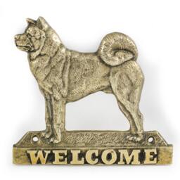 Akita Inu, Dog Welcome, Hanging Decoration, Limited Edition, Artdog - thumbnail 2