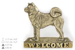 Akita Inu, Dog Welcome, Hanging Decoration, Limited Edition, Artdog - thumbnail 1