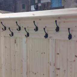 6Ft Wide Coat Rack, Boot Room, Hallway Bench, Monks Bench, Shoe Storage, Any Size Made. Delivery Cost Shown On The 2nd Photo - thumbnail 4