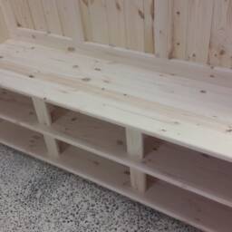 6Ft Wide Coat Rack, Boot Room, Hallway Bench, Monks Bench, Shoe Storage, Any Size Made. Delivery Cost Shown On The 2nd Photo - thumbnail 3