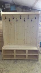 6Ft Wide Coat Rack, Boot Room, Hallway Bench, Monks Bench, Shoe Storage, Any Size Made. Delivery Cost Shown On The 2nd Photo