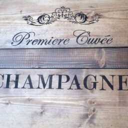 "Chest, Wooden Box, Freight Crate, Bench, Coffee Table ""Champagne" - thumbnail 2