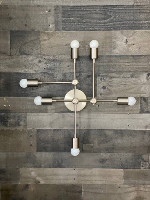 Kallisto Modern 6 Bulb Wall Sconce Abstract Mid Century Vanity Light - image 1