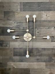 Kallisto Modern 6 Bulb Wall Sconce Abstract Mid Century Vanity Light