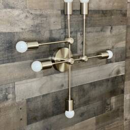 Kallisto Modern 6 Bulb Wall Sconce Abstract Mid Century Vanity Light - thumbnail 2