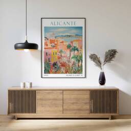 Alicante Poster, Travel Print, Spain Vintage Decor - thumbnail 3