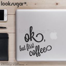 But First Coffee Wall Decal - Kitchen, Dining Room, Office, Break Room & Caf?? Decor Lover Birthday Gift Lswd-0160Tr - thumbnail 3