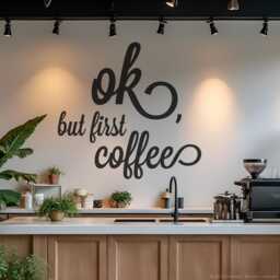 But First Coffee Wall Decal - Kitchen, Dining Room, Office, Break Room & Caf?? Decor Lover Birthday Gift Lswd-0160Tr - thumbnail 2