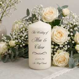 Personalised Wedding Candle Set - Unity With Memorial Bride & Groom Ceremony Candles The Of Keepsake - thumbnail 3