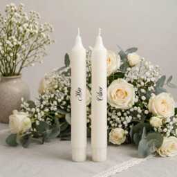 Personalised Wedding Candle Set - Unity With Memorial Bride & Groom Ceremony Candles The Of Keepsake - thumbnail 2