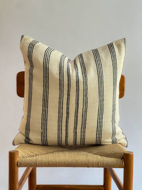 Hand Woven Natural Fiber Pillow Cover - image 1