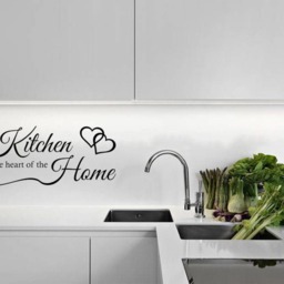 The Kitchen Is Heart Of A Home Wall Art Sticker, Vinyl Decal, Modern Transfer - thumbnail 3