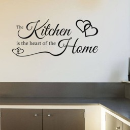 The Kitchen Is Heart Of A Home Wall Art Sticker, Vinyl Decal, Modern Transfer - thumbnail 2