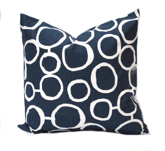 One Navy Blue Pillow, Throw Navy Home Decor, Decorative Accent Blue Pillow, Decor