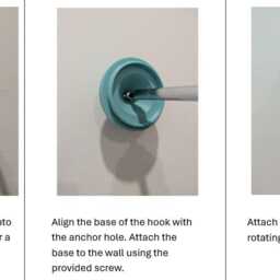 Button Wall Hook Playful Kids Decor For Bedrooms, Playrooms, Nursery With Hidden Screws - thumbnail 4