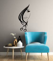 Hair Salon Vinyl Wall Decal Beauty Stylist Hairdressing Scissors Decor Stickers Mural - #3036Di - thumbnail 1