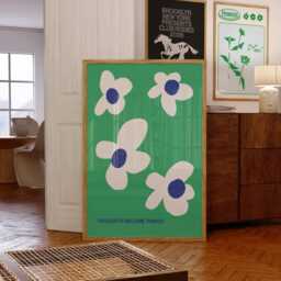 Aesthetic Flower Print For Bedroom - Wall Art Poster Print Cool Gift Women Men - thumbnail 3