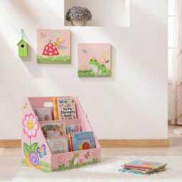 Kids Garden Bookshelf Bookcase Toy Organiser Storage - thumbnail 4