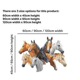 Horse Wall Sticker - 9 Horses Art - thumbnail 2