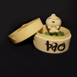 Bao. Handmade Polymer Clay Action Figure. Unique Collectible - thumbnail 2