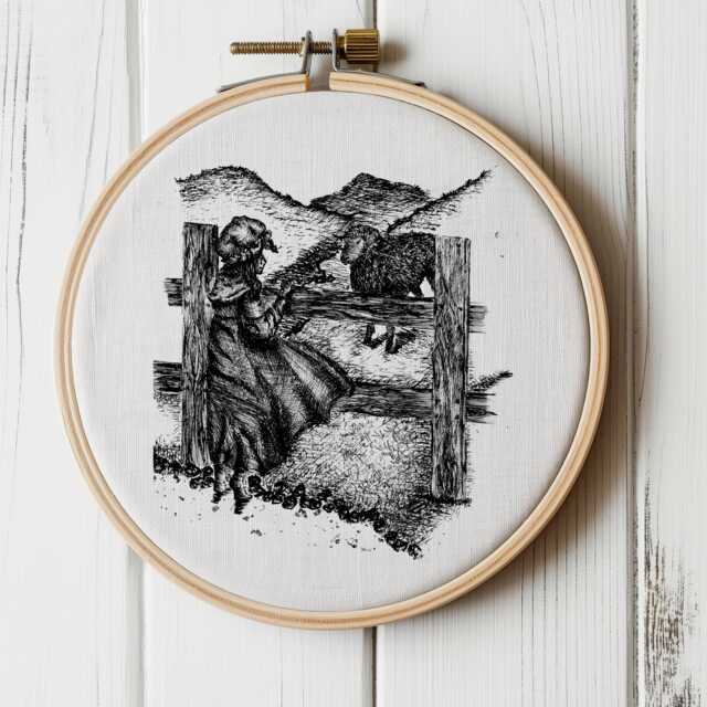 Embroidery Hoop Wall Art - image 1