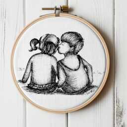 Embroidery Hoop Wall Art - thumbnail 2