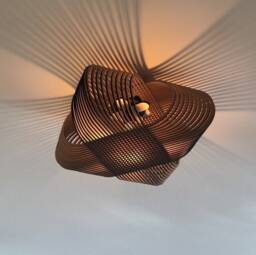 No.39 Ovals Ceiling Light - Lasercut Wood Minimal Design Dutch Made in Holland - thumbnail 1