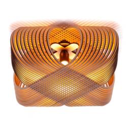 No.39 Ovals Ceiling Light - Lasercut Wood Minimal Design Dutch Made in Holland - thumbnail 2