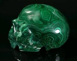 Malachite Skull - thumbnail 1
