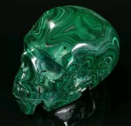 Malachite Skull - thumbnail 2