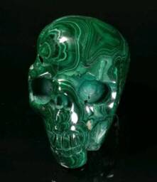 Malachite Skull - thumbnail 3
