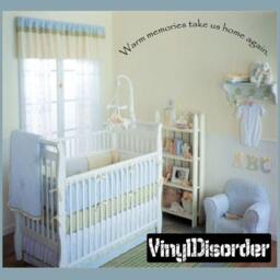 Warm Memories Take Us Home Again - Vinyl Wall Decal Quotes Sticker Antiquephotoquotes18Et - thumbnail 1