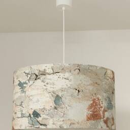 Lampshade Or Pendant Light With Distressed Wall Motif, Wabi-Sabi Decoration, Japanese Rough Luxury, Raw, Worn, Damaged, Arty - thumbnail 4