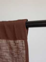 Burgundy Curtains For Bedroom Or Living Room, Boho Windows Curtain, Wine Linen Aesthetic Curtains, Housewarming Gift Idea Women