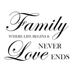 Home Wall Decal - Family Where Life Begins & Love Never End Decal Quote - Quotes - Vinyl Lettering Art Decor - 108 - thumbnail 3