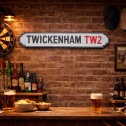 Handmade Wooden Sporting Street Signs - Various. Man Cave, Garage, Entertaining Football Sport - thumbnail 2