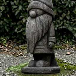 stone Pixie Sculpture Troll Decoration Handmade Gnome Figurine Cement Nordic Ornament Front Door Gnome Lover Gift - thumbnail 3