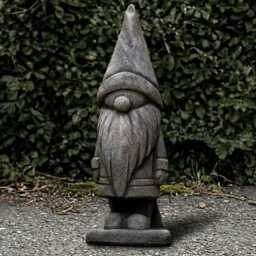 stone Pixie Sculpture Troll Decoration Handmade Gnome Figurine Cement Nordic Ornament Front Door Gnome Lover Gift - thumbnail 1