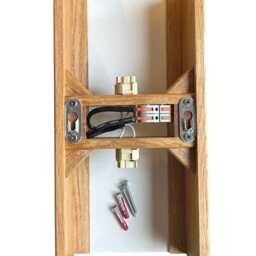 Oak & Raffia Wall Sconce Handmade Wooden Lamp. Plug-In Option. Usa Duties Paid - thumbnail 4