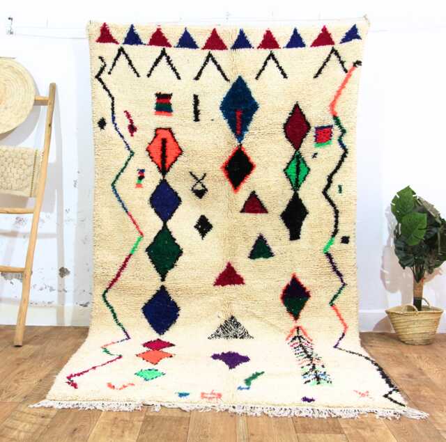 Custom Beni Ourain Wool Rug, Abstract Berber Moroccan Carpet - image 1
