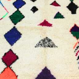 Custom Beni Ourain Wool Rug, Abstract Berber Moroccan Carpet - thumbnail 4