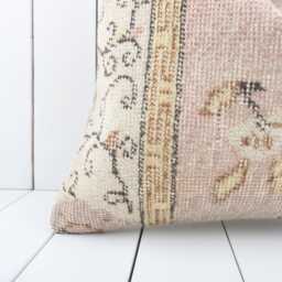 Vintage Turkish Kilim Pillow 18'' Bohemian Cushion Cover - thumbnail 2