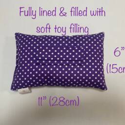 Purple Xl Seatbelt Pillow Large Polka Dot Travel Cushion Mastectomy Breast Cancer Surgery - thumbnail 3
