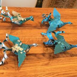 Blue Sparkle/Blue Peace Bird - thumbnail 4