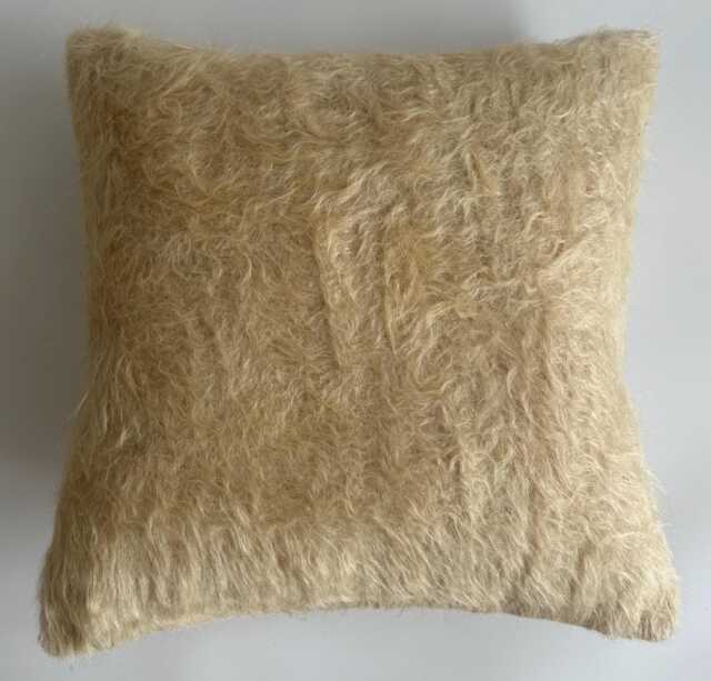Handmade Cushion Cover, Brown Wool Turkish Rug Cushion, Boho Pillow, Decorative Throw Kilim 20''x20''/50x49 cm - image 1